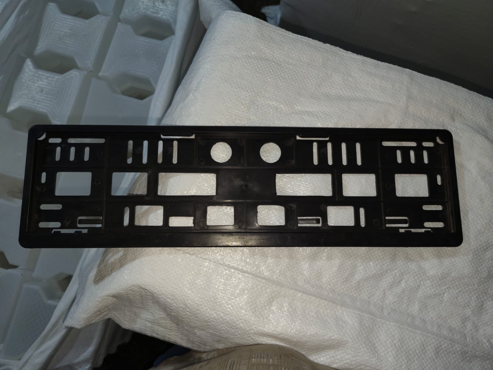 Four Wheeler Number Plate Cover - Horizontal View