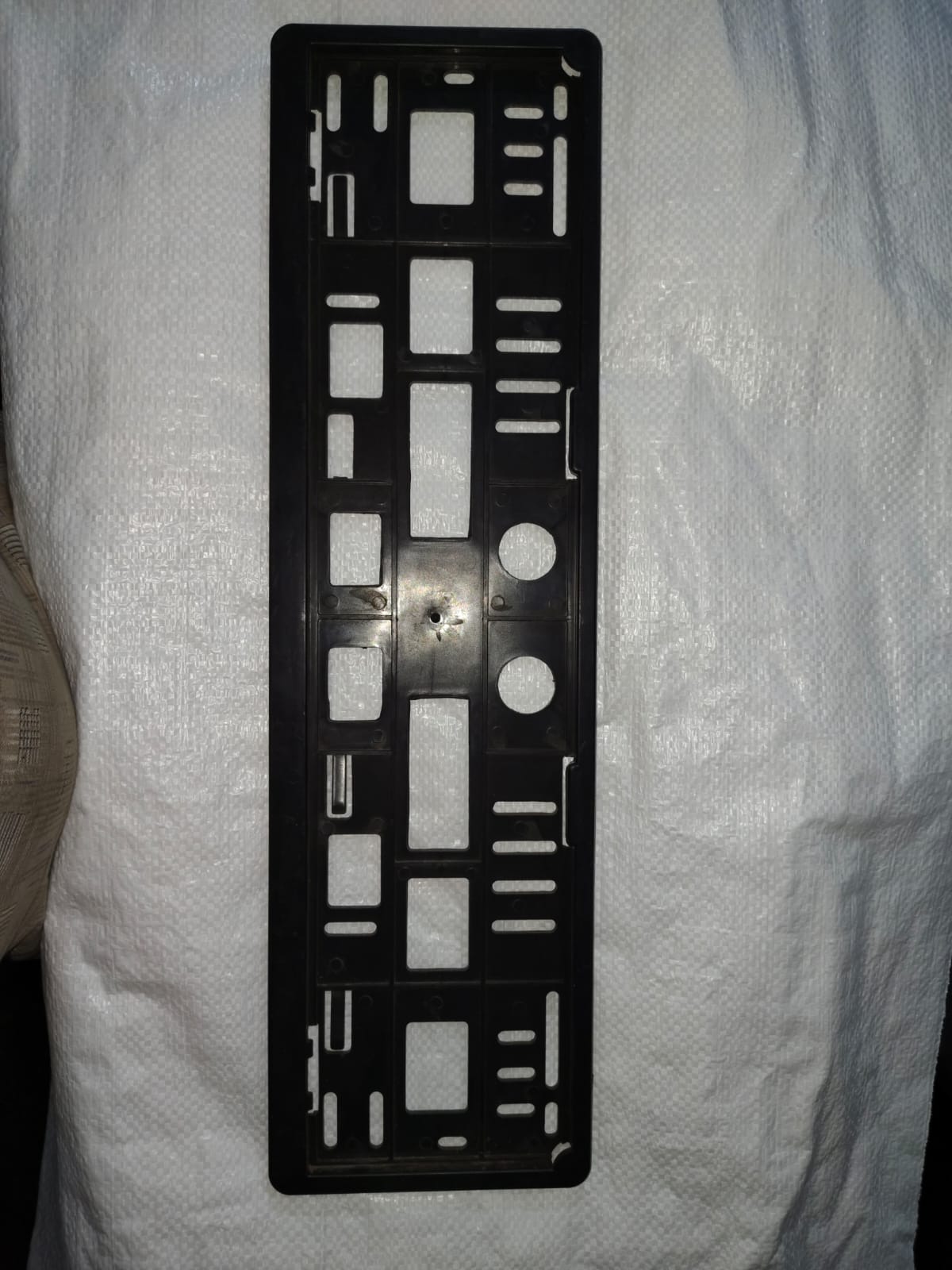 Four Wheeler Number Plate Cover - Vertical View